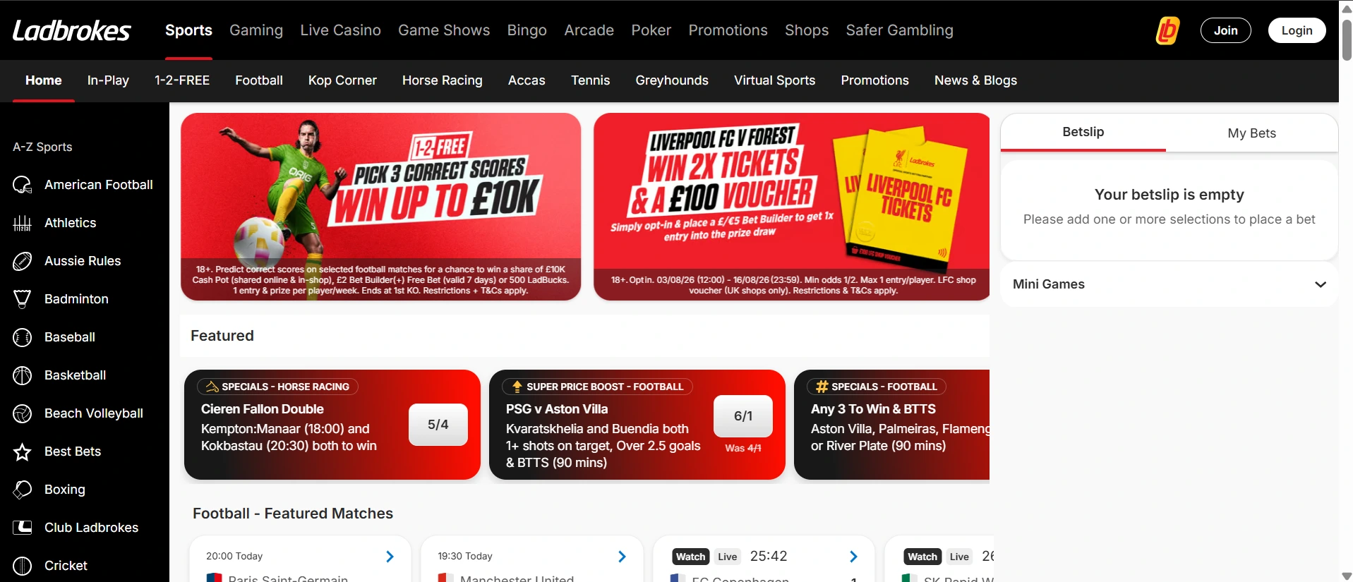 Ladbrokes betting site